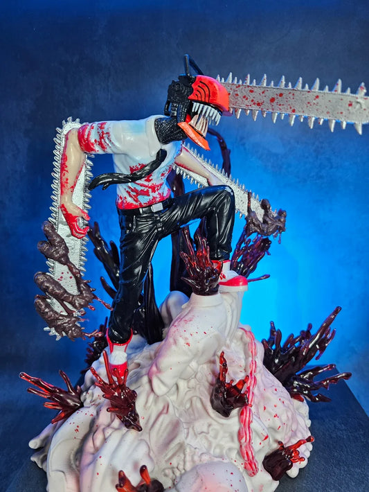 Denji Chainsaw Man Deluxe PVC Figure – Chainsaw Man Anime Collectible Display Statue (26 cm)