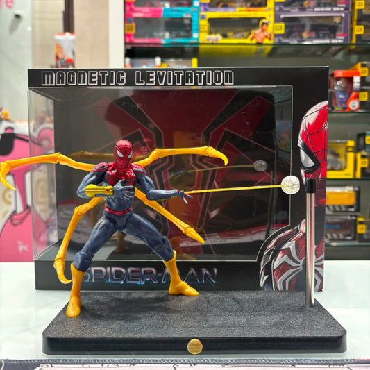 Spider-Man Iron Spider Magnetic Levitation Figure – Floating Marvel Collectible with Mechanical Arms
