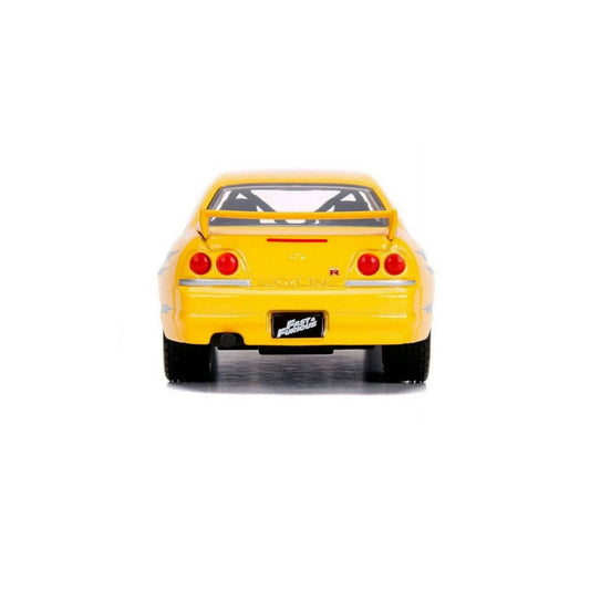 Jada Fast & Furious Leon's 1995 Nissan Skyline GT-R BCNR33 1:32 Die-Cast Model Car – Yellow