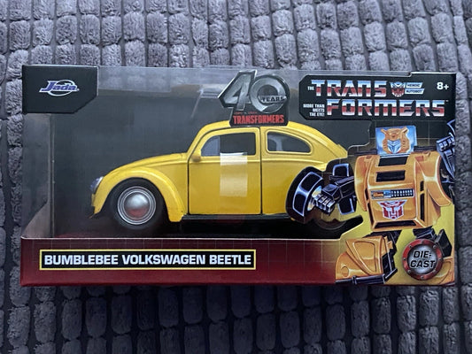 Jada Toys Transformers Bumblebee Volkswagen Beetle 1:32 Die-Cast Model Car