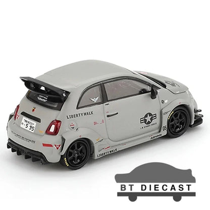 MINI GT #995 Abarth 595 LB-WORKS × Abas Works Grey 1:64 Die-Cast