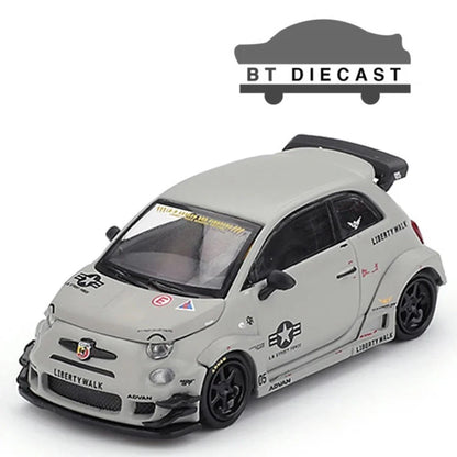 MINI GT #995 Abarth 595 LB-WORKS × Abas Works Grey 1:64 Die-Cast