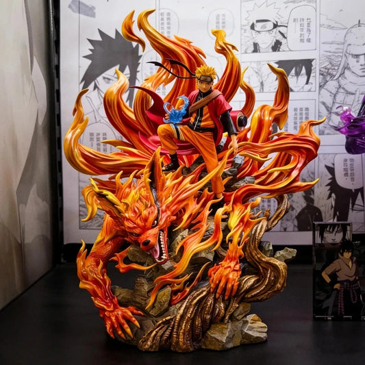 Naruto Uzumaki & Kurama Statue – Naruto Shippuden Nine-Tails Anime Collectible