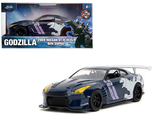 Jada Toys Godzilla 2009 Nissan GT-R R35 Ben Sopra 1:32 Die-Cast Model
