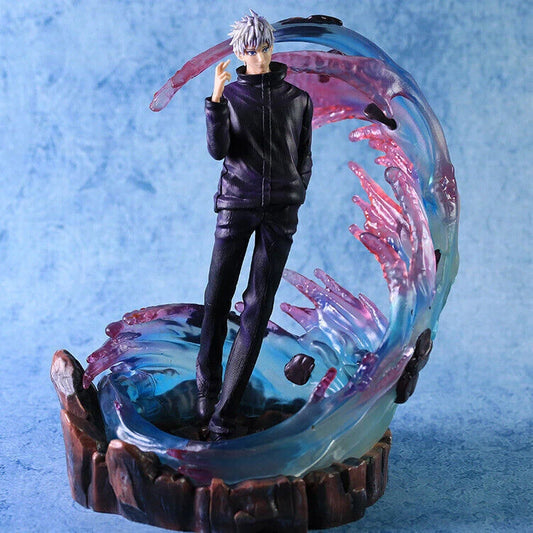 Jujutsu Kaisen Satoru Gojo Statue – Blue & Purple Energy Effect Collectible
