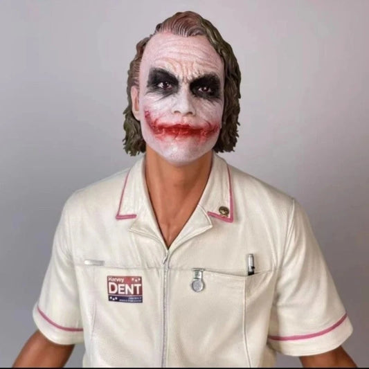The Joker Nurse Version Premium Collectible Statue – DC Comics Movie-Inspired Deluxe Display Figure with Rocky Base