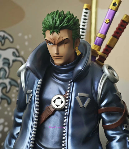 One Piece Roronoa Zoro Futuristic Figure – Green-Haired Swordsman Collectible Statue