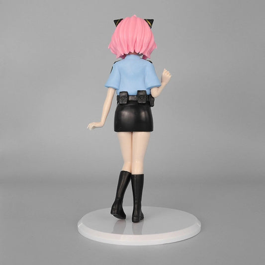 Anya Forger SPY x FAMILY Figure – 19cm PVC Police Uniform Anime Collectible