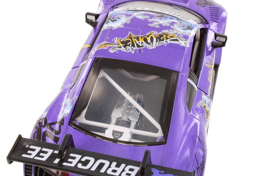CCA Audi R8 LMS 1:24 Die-Cast Model Car – Purple Martial Arts Racing Collectible