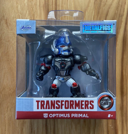 Jada Toys Transformers Metalfigs 2.5" Die-Cast Mini Figures – Optimus Prime, Megatron, Bumblebee & Optimus Primal