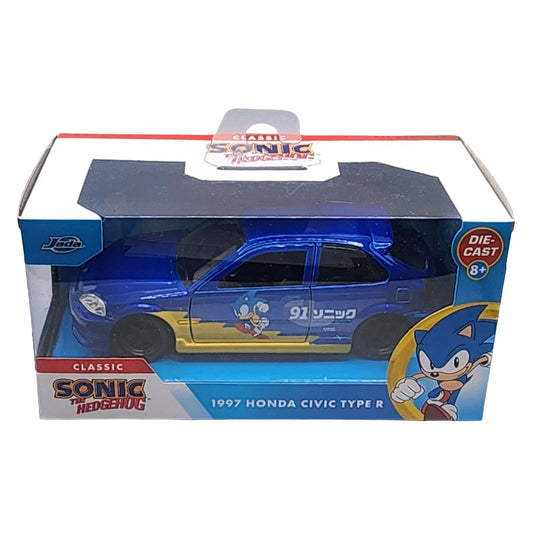 Jada Toys Sonic the Hedgehog 1997 Honda Civic Type R 1:32 Die-Cast Model Car