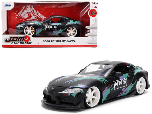 Jada Toys JDM Tuners 2002 Toyota Supra HKS 1:24 Die-Cast Model Car – Black