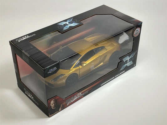 Jada Fast & Furious Lamborghini Gallardo 1:24 Die-Cast Model Car – Fast X Gold Collectible