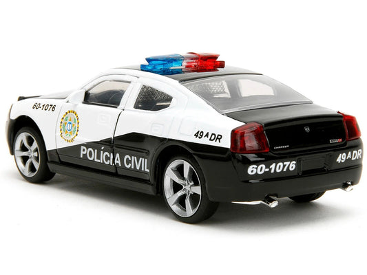Jada Fast & Furious 2006 Dodge Charger Police 1:32 Die-Cast Model Car – Policia Civil