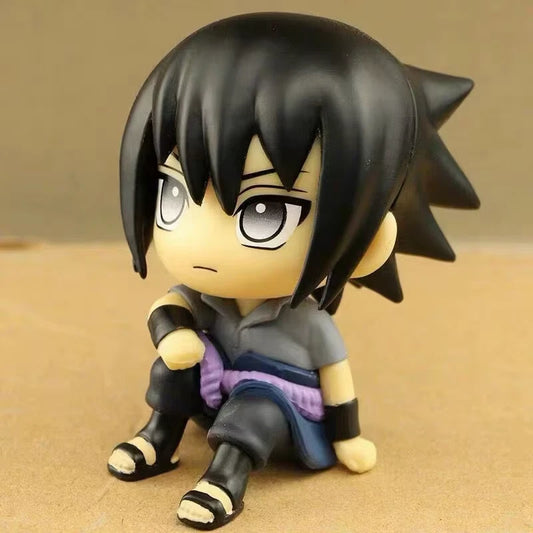 Sasuke Uchiha Chibi PVC Figure | Naruto Shippuden Mini Collectible Anime Statue