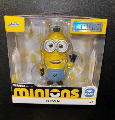 Jada MetalFigs Minions 2.5-Inch Die-Cast Metal Figure  – Stuart, Kevin, Otto & Bob