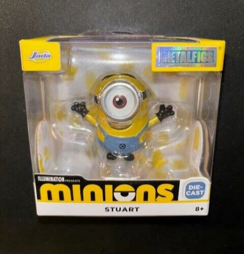 Jada MetalFigs Minions 2.5-Inch Die-Cast Metal Figure  – Stuart, Kevin, Otto & Bob
