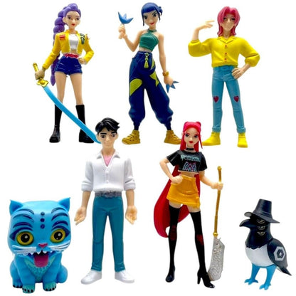 7-Piece Fantasy Character Mini Figure Set – Cute Witch-Themed Collectible Figures 5.5–11cm