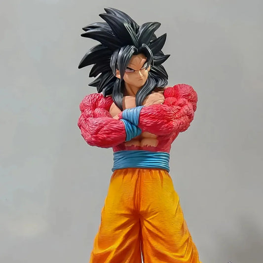 Super Saiyan 4 Goku Figure 32cm – Dragon Ball GT SSJ4 Goku PVC Collectible Statue with Display Base
