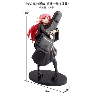Hitori Gotoh Bocchi the Rock! Figure – 19cm PVC Anime Collectible with Guitar Case