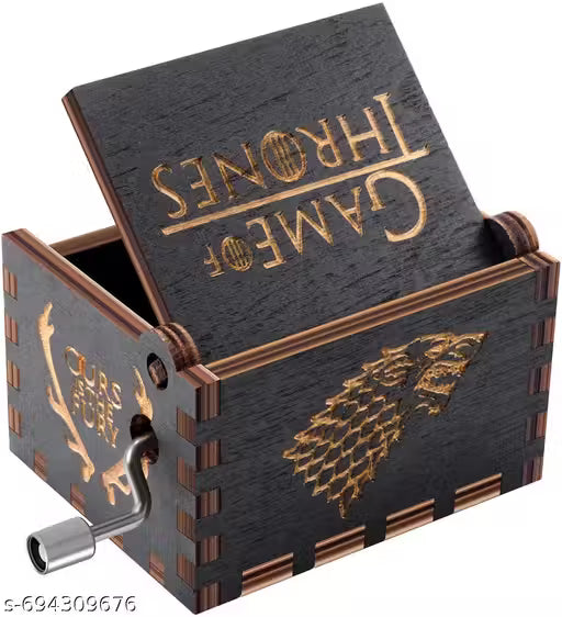 Winter Is Coming Wooden Music Box | Game of Thrones Inspired Hand Crank Gift